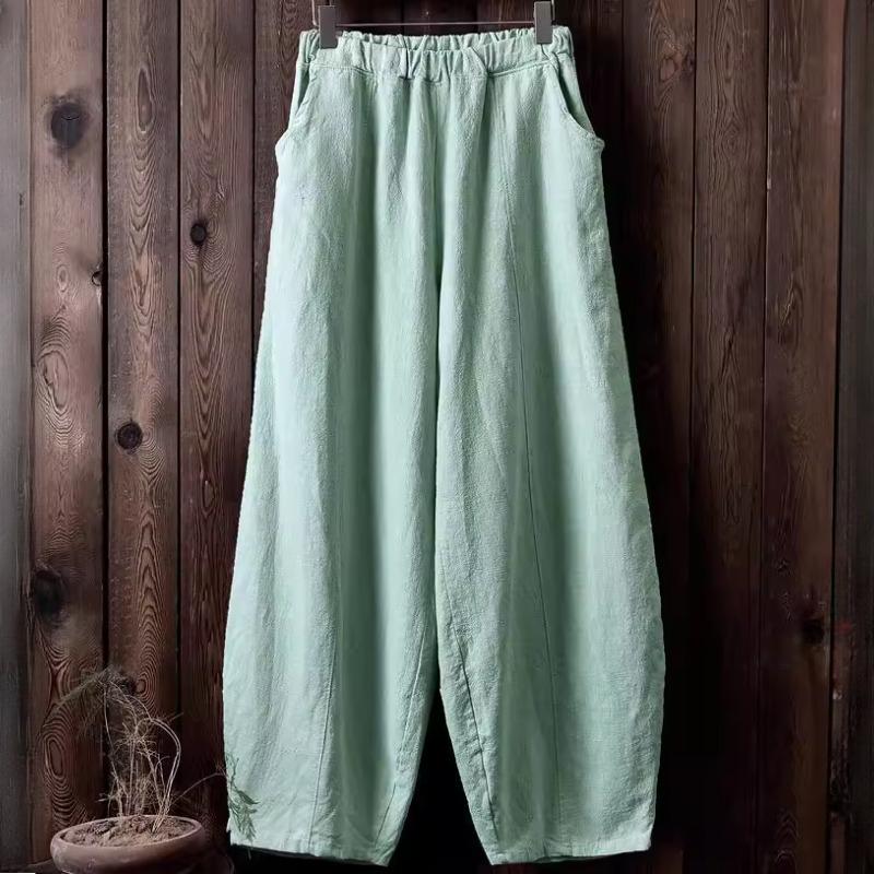 Women's Fashion Casual Solid Color Print Pants & Capris