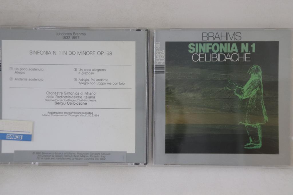 CD SERGIU CELIBIDACHE - Brahms Sinfonia N.1 In Do Minore Op 011003 NIPPON COLUMBIA Japan Classical Used