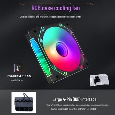 Silent LED 120mm 4-Pin Chassis Cooling Fan
