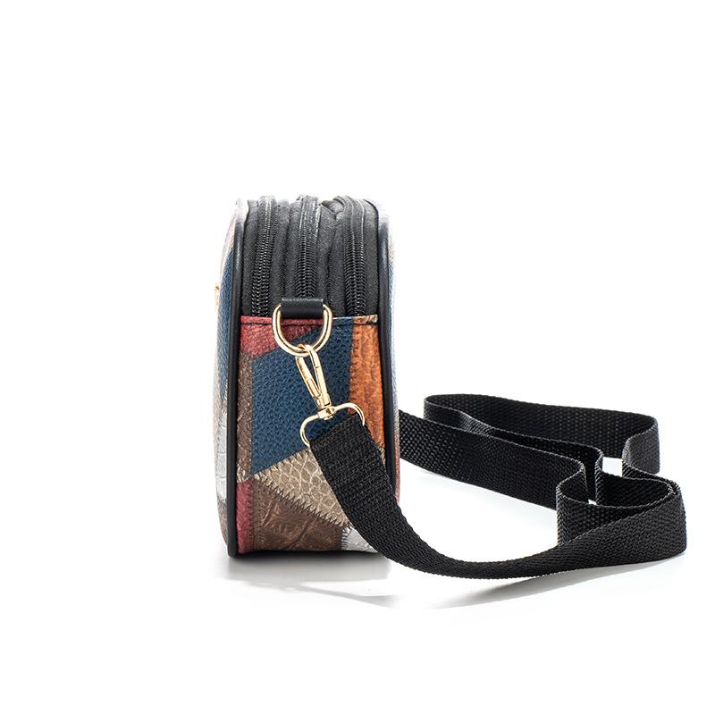 Fashionable Plaid Small Square Bag Women Small Crossbody Bag Trendy Print Daily Match PU Leather Shell Shoulder Bags