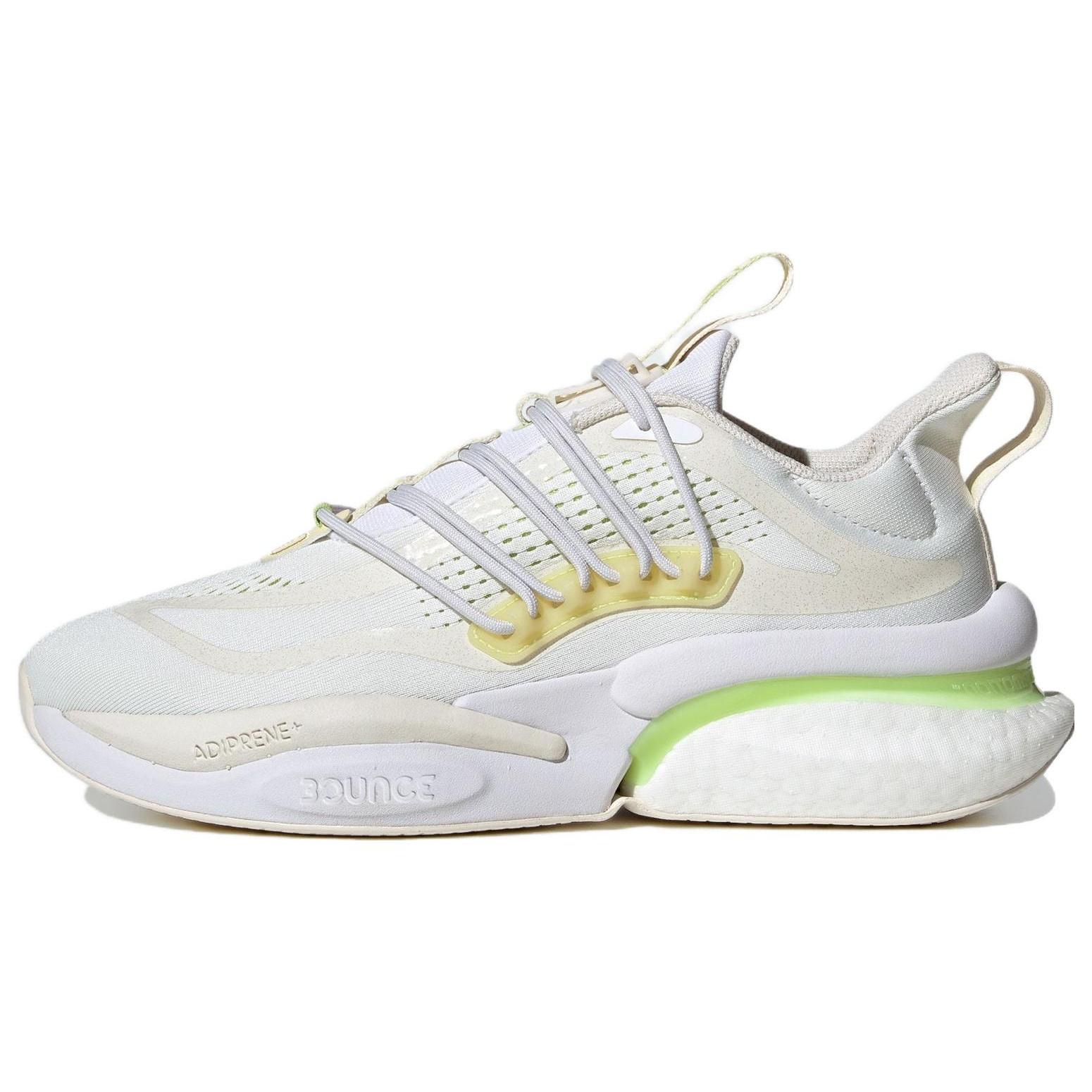 adidas AlphaBoost V1 Running Shoes  White Yellow  Men s IG3072 EU 37⅓