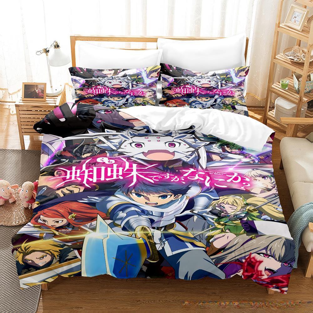 3d Print Anime So I'm a Spider, So What? Bedding Set Single Twin Full Queen King Size Bed Set Adult Kid Bedroom Duvet cover Sets