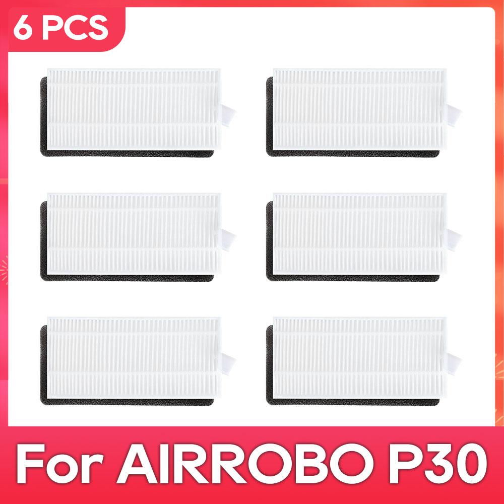 Compatible with AIRROBO P30 Parts Accessories Robot Vacuum Cleaner Main Side Brush Filter Mop