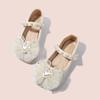Sweet Kids Leather Shoe Spring Autumn Princess Shoes for Girls Glitter Elegant Children Party Wedding Dress Flats Single Shoes