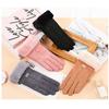 New Suede Fleece Women's Touchscreen Winter Gloves: Warm, Windproof, Cold-Resistant, Ideal for Outdoor Use
