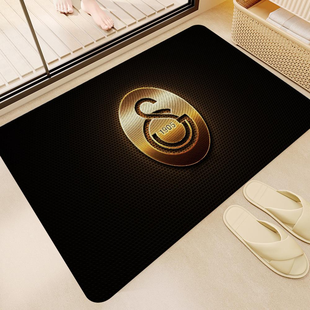 1905 Galatasaray Logo Bathroom Mat INS Style Soft Bedroom Floor House Laundry Room Mat Anti-skid Welcome Doormat