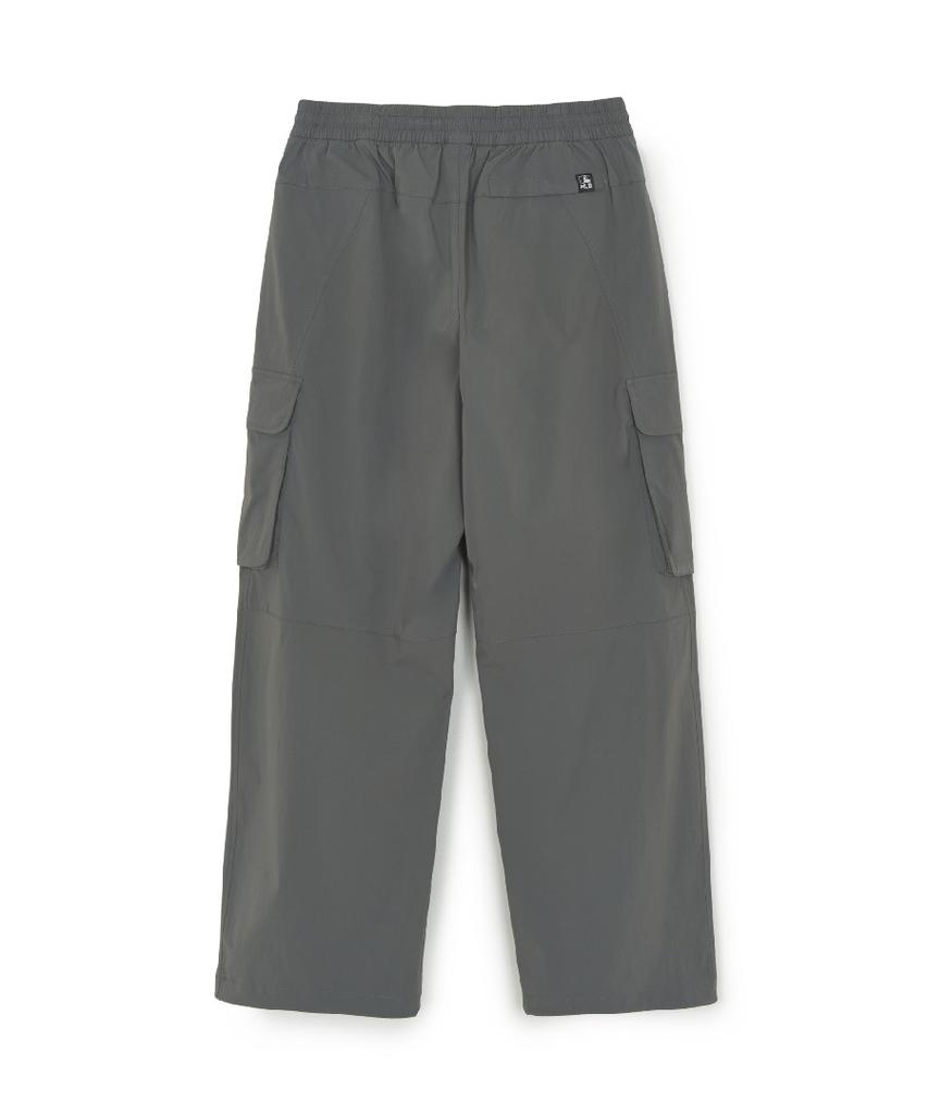 Emelbi Gorpcore Cotton Touch Parachute Cargo Wide Pants Ny (Charcoal Grey)