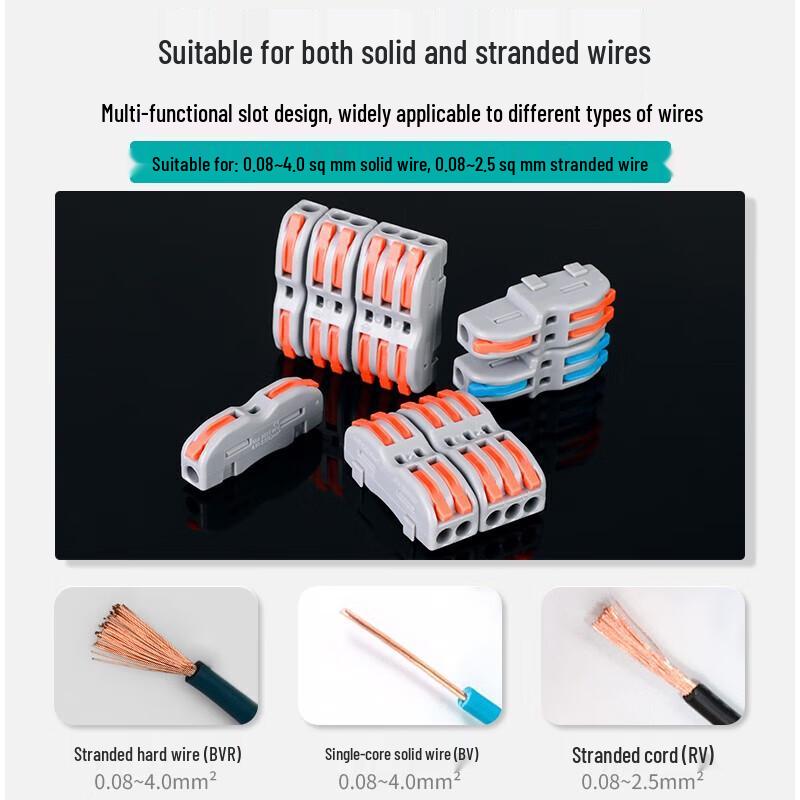 Quick Push-In Wire Terminal Connector