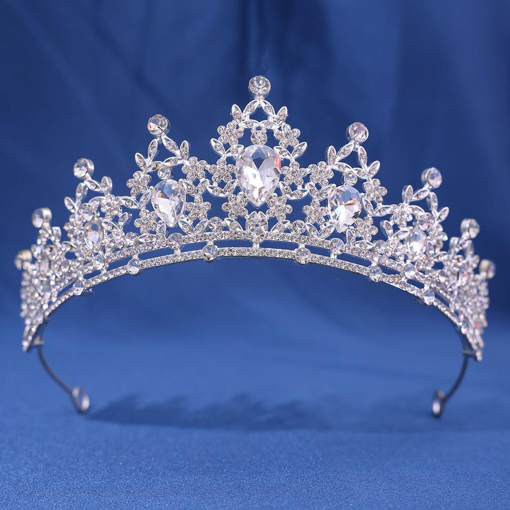 Fashion Crystal Rhinestone Tiaras And Crowns Diadems Headbands For Women Bride Wedding Hair Accessories Jewelry Band