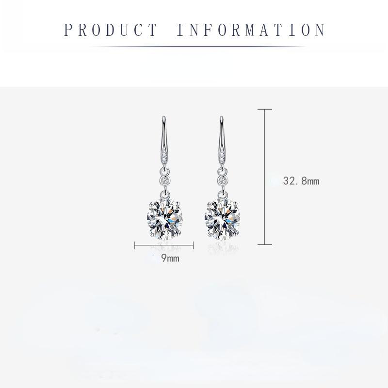 Sace Gems Classic Copper Alloy Zircon Earrings Ladies Jewelry Wedding Promise Party Gift