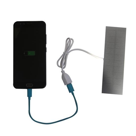 Caricatore Pannello Solare 1W Interfaccia USB Alta Efficienza di Conversione Impermeabile Portatile Mini Caricatore Solare per Telefoni Ventole