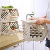 1 Set Vegetable Basket  Practical Wide Application Vegetable Fruit Organizer Basket  High Capacity Storage Rack