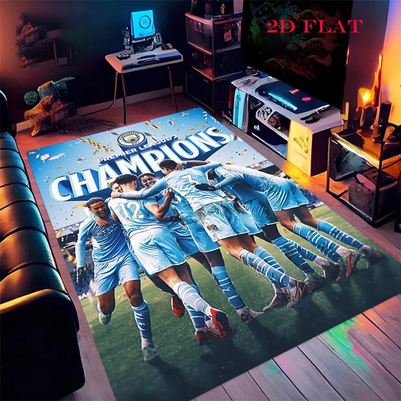 The Blues Team Carpet Rug for Living Room Bedroom Home Sofa Decoration,Kids Play Nonslip Floor Mat
