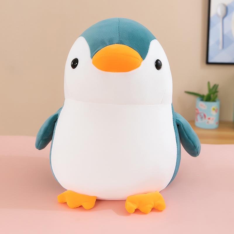 

New doll Internet celebrity cute penguin doll plush toy girls children commemorative gift sleeping doll 25cm/0.15kg зелёный