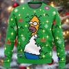 Herren 3D Weihnachtsdruck Rundhals Pullover Hoodie - Lässiges Langarm Oberteil