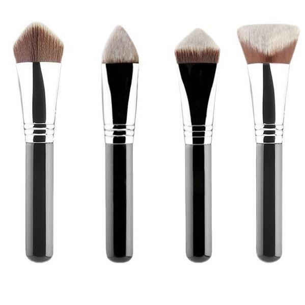 Single Pyramid-Shaped 3D 4D Contour Foundation Brush Makeup Artist Professional Makeup Brush Beauty Tool