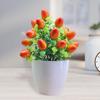 Künstliche Topfpflanzen, realistischer gefälschter Mini-Obstbaum, Tischdekoration für Zuhause und Büro, Grünpflanzen aus Kunststoff im Topf, Bonsai, Dekoration für drinnen und draußen