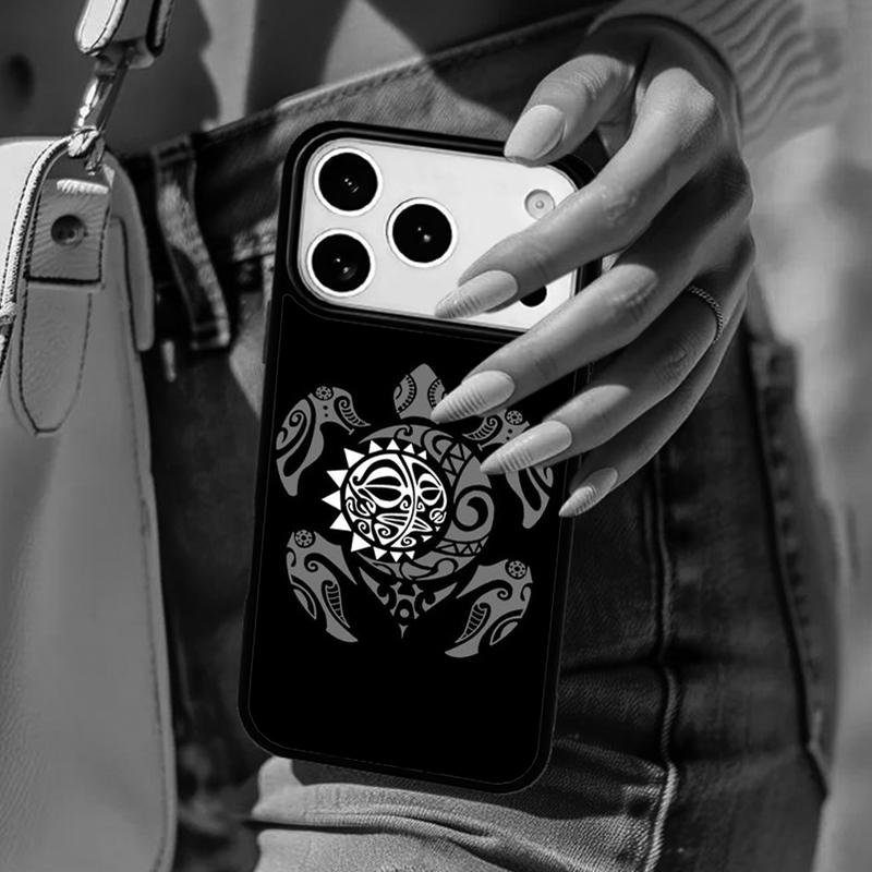 Maori polynesian samoan tribal soft Phone Case For iPhone 17 Air 14 15 13 12 Max Cover For Apple 16e 11 Pro Max Plus Coque
