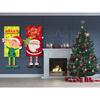 Merry Christmas Hanging Flag Ornaments Cute Shapes Xmas Gifts For Home Walls Windows Door Decoration