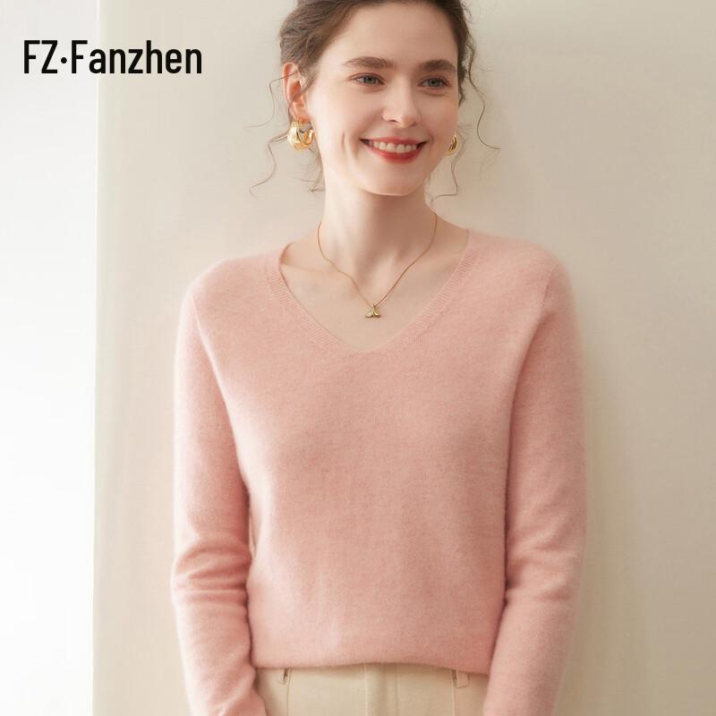 Women's V-Neck Cashmere Blend Sweater