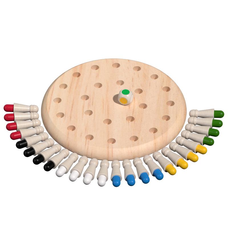 Children's Wooden Memory Chess: Educational Puzzle for Focus, Parent-Child Interaction, and Early Learning