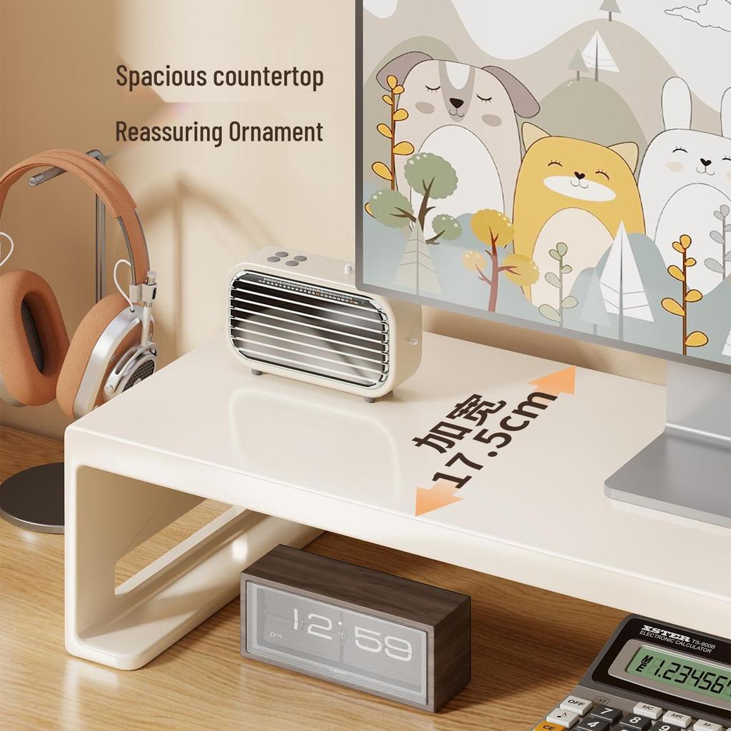 Multi-Layer Metal Desktop Riser Stand for PC Tower & Monitor