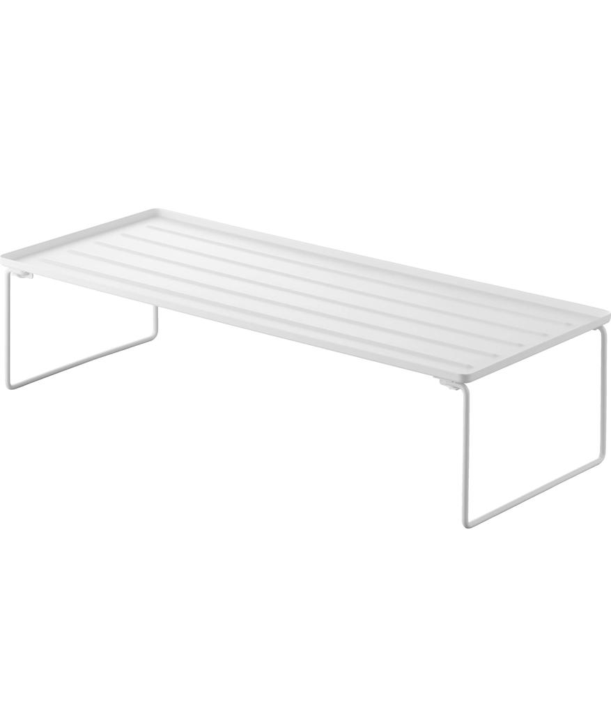 Yamazaki Tower Folding Shoe X D27 X Cabinet No Assembly Product Number 10362 Rack, White, Dimensions W66.4 H16.3cm (In Use), Stackable, Under-Shoe