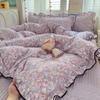Li Lang Taro Polka Dot Wrinkled Gauze Bedding Set