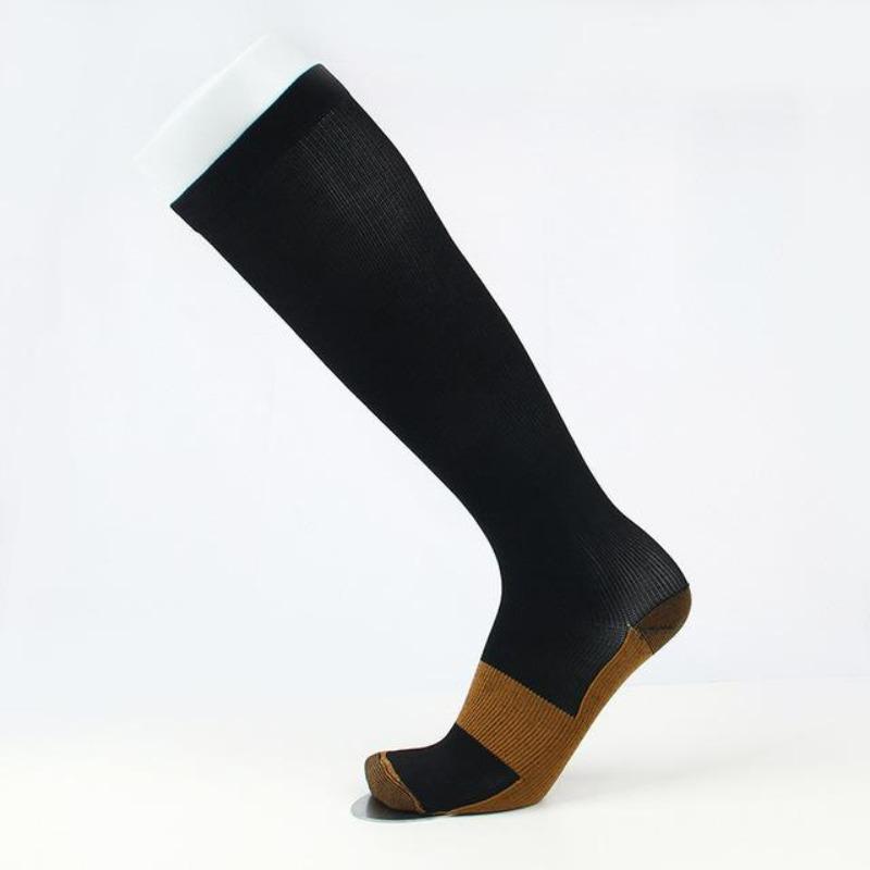 1 Paar Unisex Kompression Lange Socken Damen Herren Druckvenen Beinlinderung Schmerzen Kniehohe Strümpfe