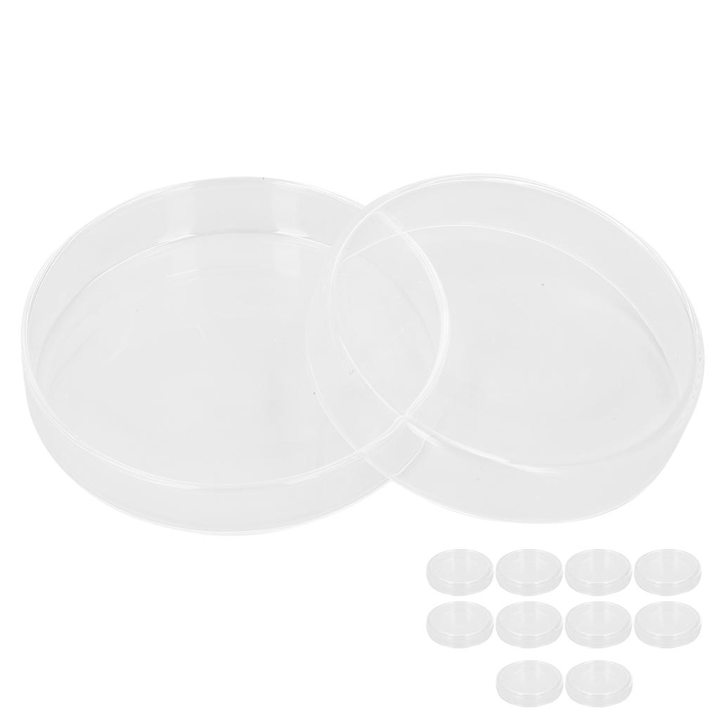 Szkiełka Petriego Instrumenty Biochemiczne Laboratoryjne Borokrzemowe Płytki Petriego z Pokrywką 10 szt.