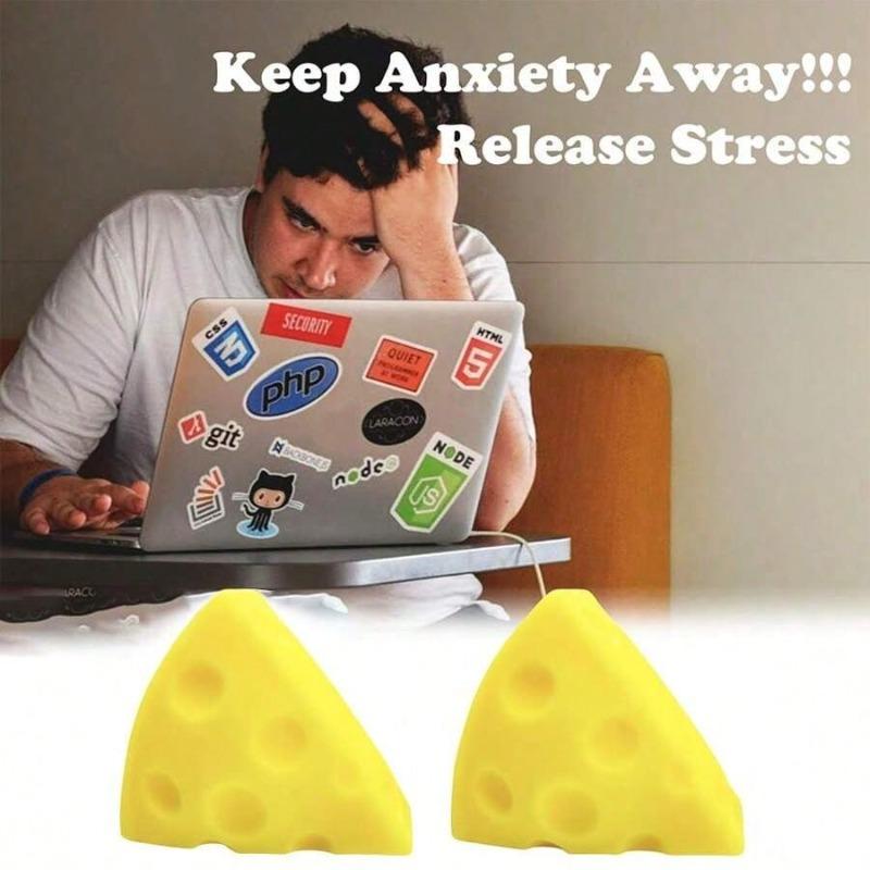1pc Cheese & Milk Squishy Stress Relief Toy Stress Relief Toy Party Favors Squeeze Ball Sensory Toys