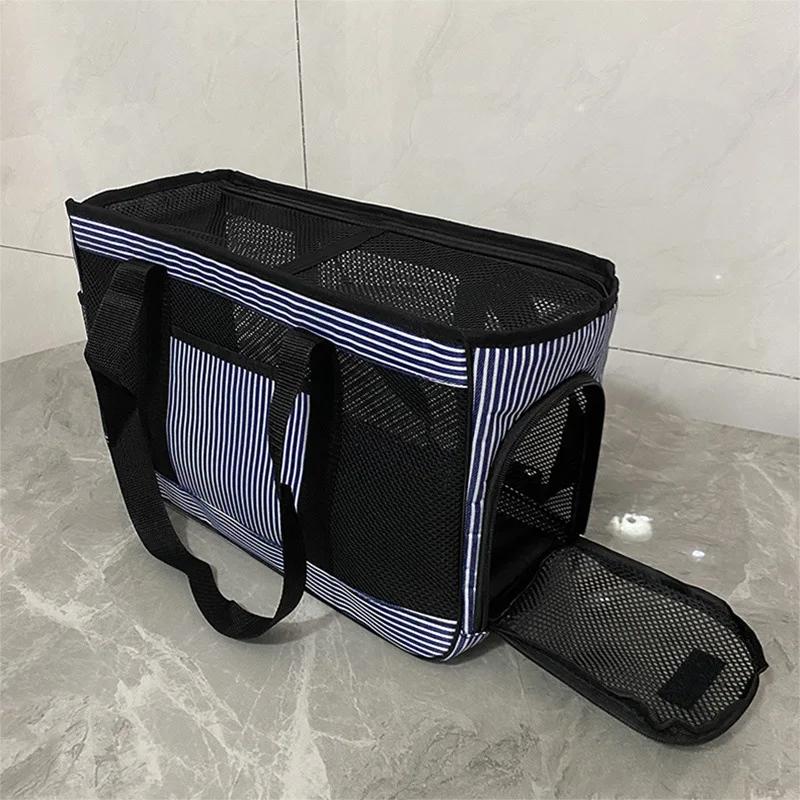 Cat Bags Pet Bags Dog Going Out Portable Handbag Cat Transparent Backpack Large Capacity Travel Bag Breathable Pet Schoolbag