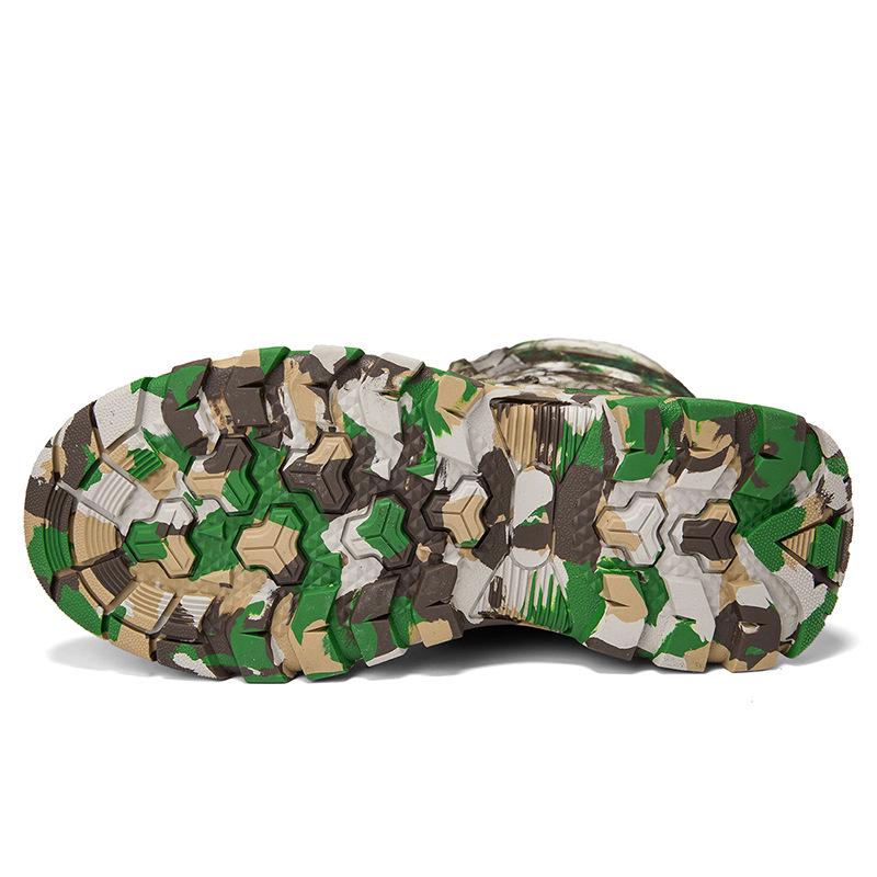 Men's High-Top Camouflage Desert Combat Boots - New Styles, Large Sizes Available