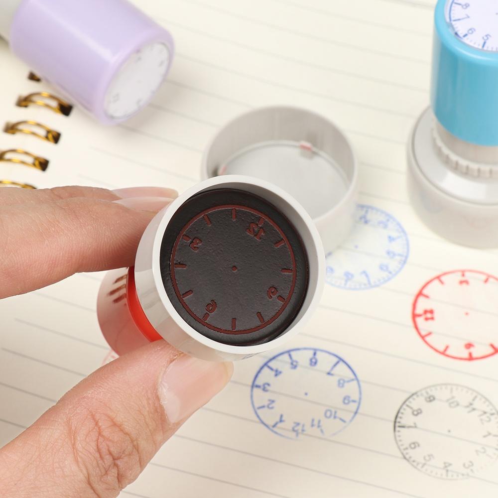 1 Stück Uhr Stempel Lehrmittel für Kinder Lernen auf der Uhr Mehrere Stile Schüler Lehrmittel Adis Schulbedarf