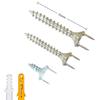 50PCS Double Headed Steel Galvanized Nail Invisible with Accessories Headless Nail Sturdy Self Tapping Nail Decoration Work