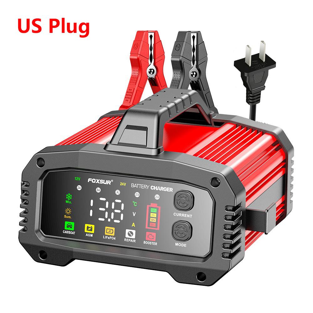 

EAFC 12 В 24 В 25 А автомобильное зарядное устройство с усилителем портативное интеллектуальное импульсное ремонтное устройство для автомобилей LiFePO4 грузовик лодка