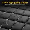 Car Floor Mat For Volkswagen Id4 High Quality Non-Slip Leather Woman Diamond Carpets Man Auto Foot Pads Interior Rugs