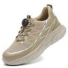 Men Rotating Button Safety Shoes Steel Toe Sneakers Anti-puncture Work Shoes Labor Protection Shoes Security Protective Sneakers