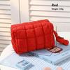 New Fashion Solid Color Soft Cotton Cosmetic Bag Portable Large Capacity Storage Bag Hand Carrying Cotton Clothes Wash Bag