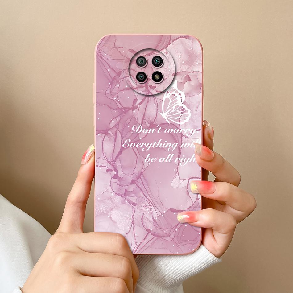 For Redmi Note 9T 9S Case Cute Trendy Back Cover For Xiaomi Redmi Note 9 S Note9t Soft Liquid Silicone Full Cover Design Fundas