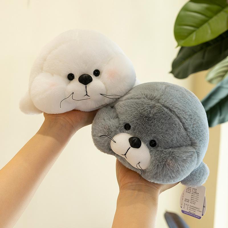Cute Mochi Seal Doll Creative Cute Plush Toy Children Sleeping Doll Throw Pillow Gift