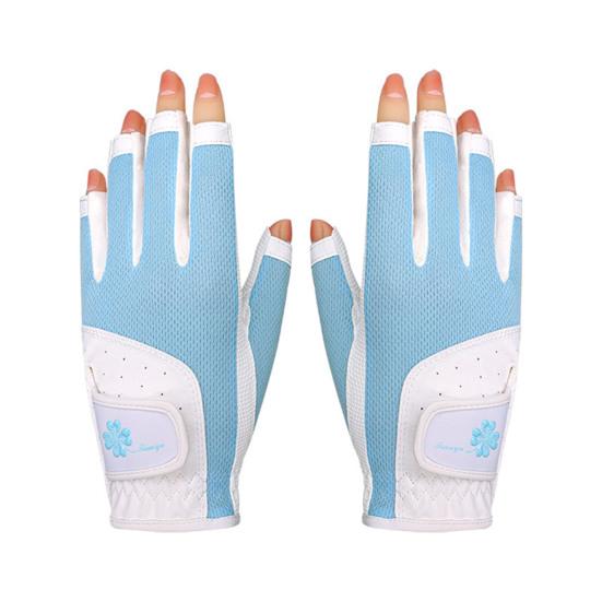 1 Pair Golf Gloves Anti-slip Silicone Sweat-absorbing Breathable Touch Screen Men Women Left Right Hand Outdoor Sports Gloves Golf Accessories