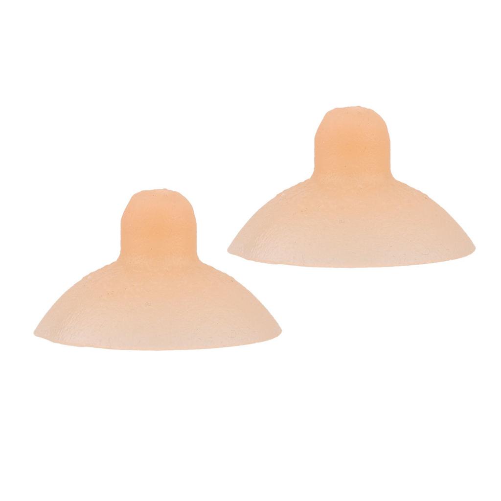 1 Pair Self Suction Reusable Washable Silicone Nipples for Breast Form Crossdresser Cosplay
