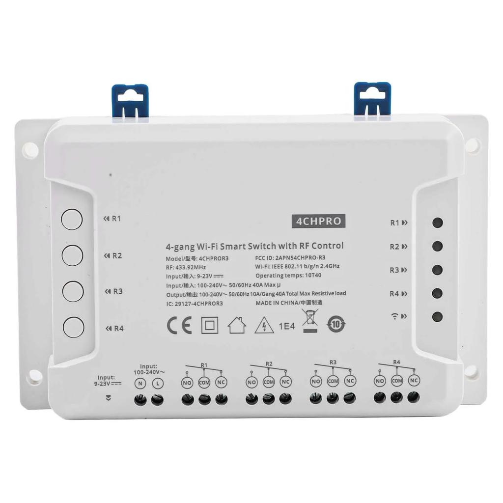 4-Channel PRO R3 Quad-Link Smart Switch Wifi Switch Module With 433Hz RF Remote Control And App Voice Control For Smart Home