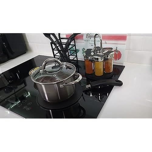 Indukční adaptér 20 cm - Odnímatelná izolovaná rukojeť - NEMĚNÍ BARVU po použití - Deska pro rozvod tepla ave