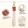 Wrist Lane Yard Keychain 200mm Blade Strap Gold Buckle Keychain Unisex for Car ID Beige [uxcell] Keys, Cards, Wallets,