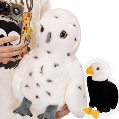 25/35cm Lifelike American Eagle Owl Plush Toys Soft Stuffed Animals RealLife Bird Dolls for  Boys Girls Birthday Gift Home Decor