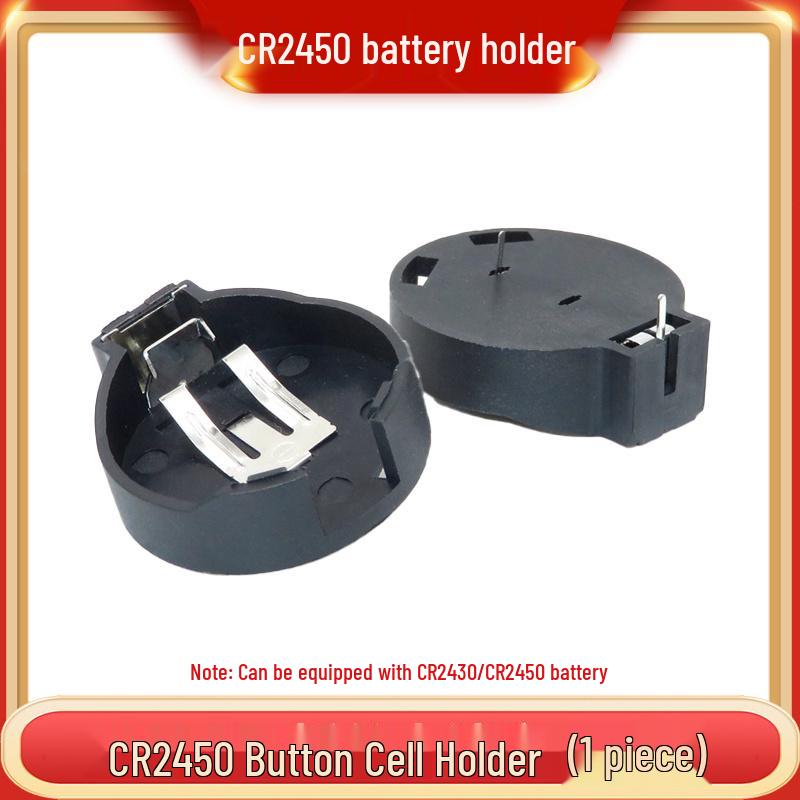 3V Coin Battery Holder for CR2032, CR1220, CR1632, CR2450 - Spring Contact SMD Connector