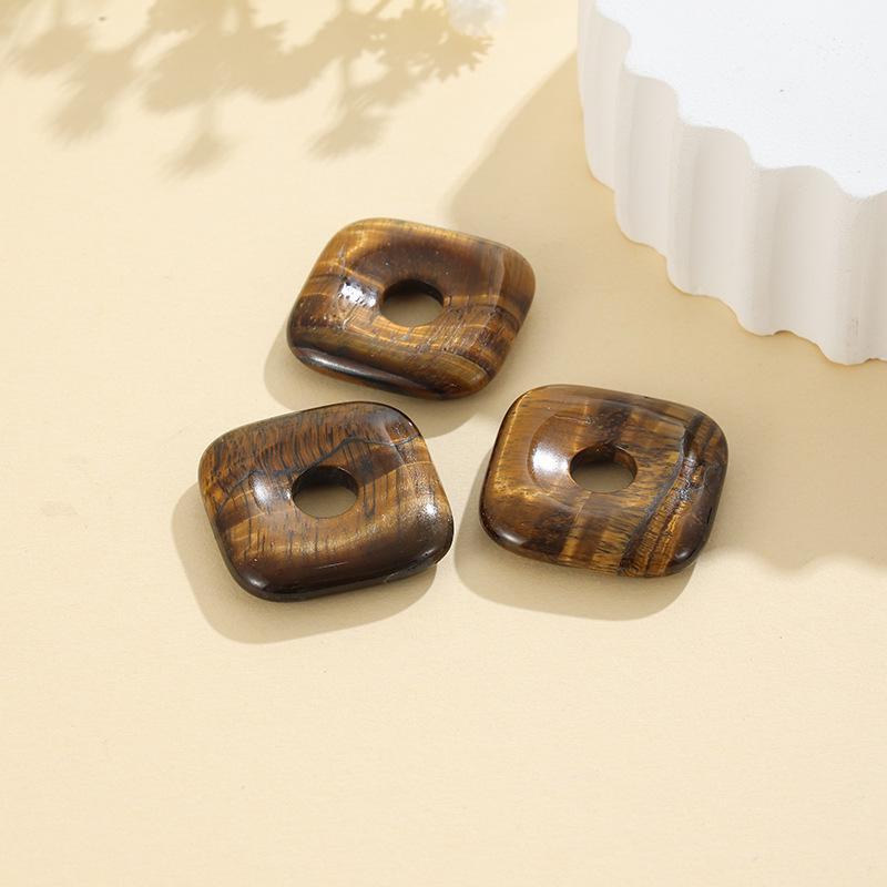 30mm Naturstein Kristall Achat Pi Xiu Quadrat DIY Schmuckzubehör