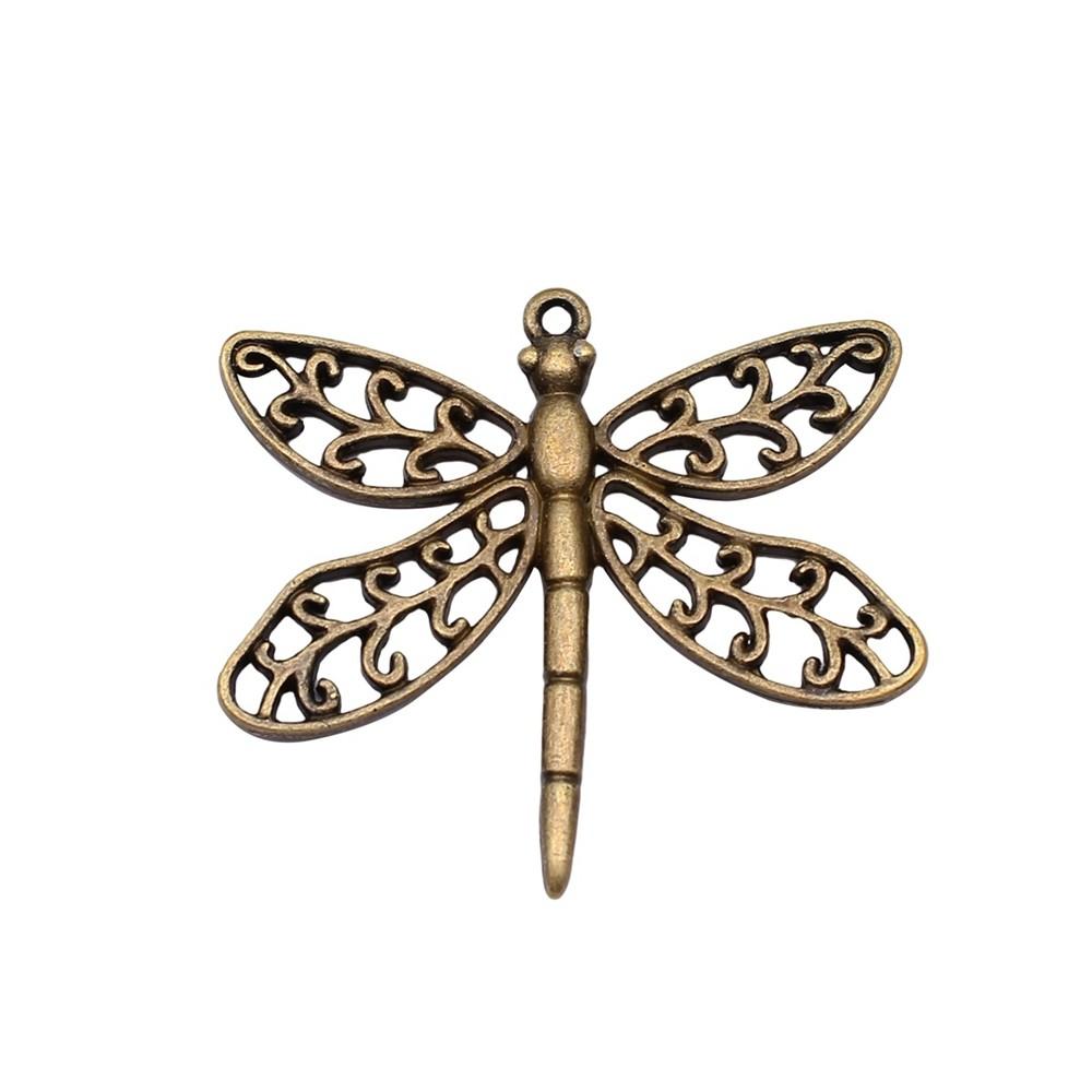 Dragonfly Charms Vintage Alloy Pendants For Insect Themed Handmade Jewelry Supplies